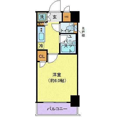 パレステュディオ神楽坂の物件間取画像