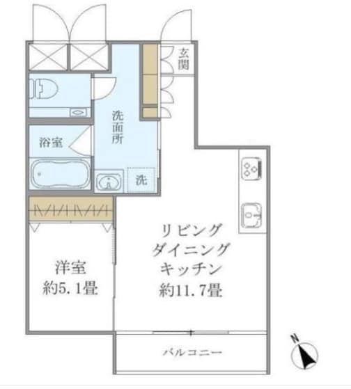 フォーリア西麻布CASAの物件間取画像