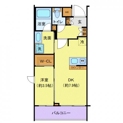 アンベリール墨田Ⅲの物件間取画像