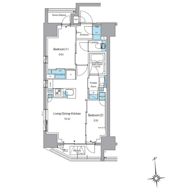ルフォンプログレ上野稲荷町の物件間取画像