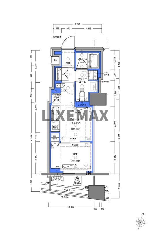 ディームス大手町ノースの物件間取画像