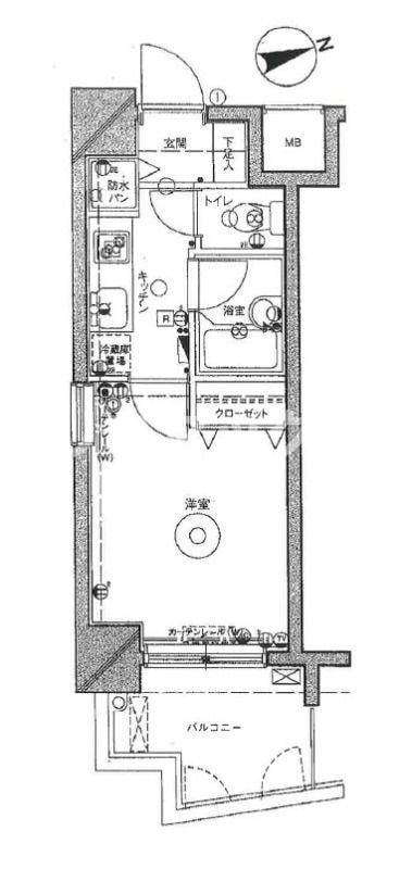 クレアシオン六本木の物件間取画像