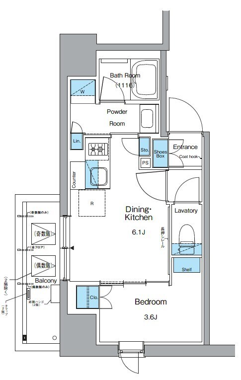 ルフォンプログレ上野御徒町の物件間取画像