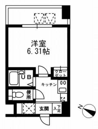 レジディア三越前の物件間取画像