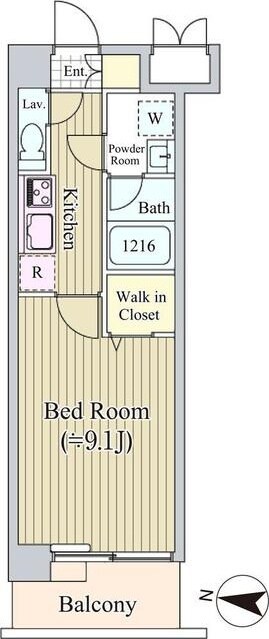 ＡＬＩＶＩＯ西麻布の物件間取画像