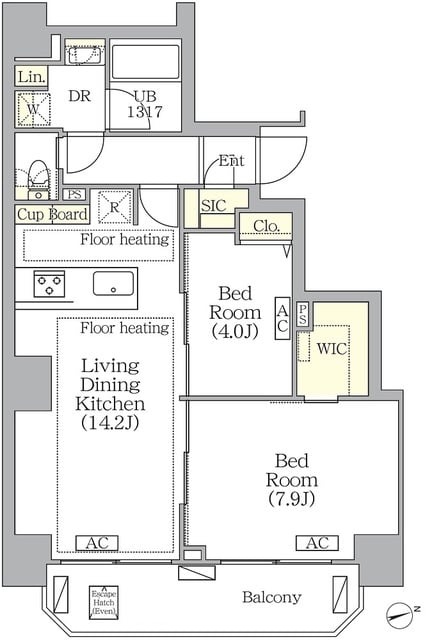 ＢＲＩＣＫ　ＲＥＳＩＤＥＮＣＥ　南青山の物件間取画像