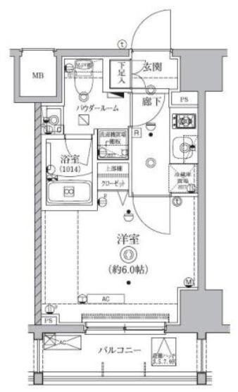 クオリタス南大井の物件間取画像