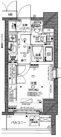 コンシェリア麻布十番の物件間取画像