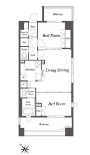 グレースレジデンス東京の物件間取画像
