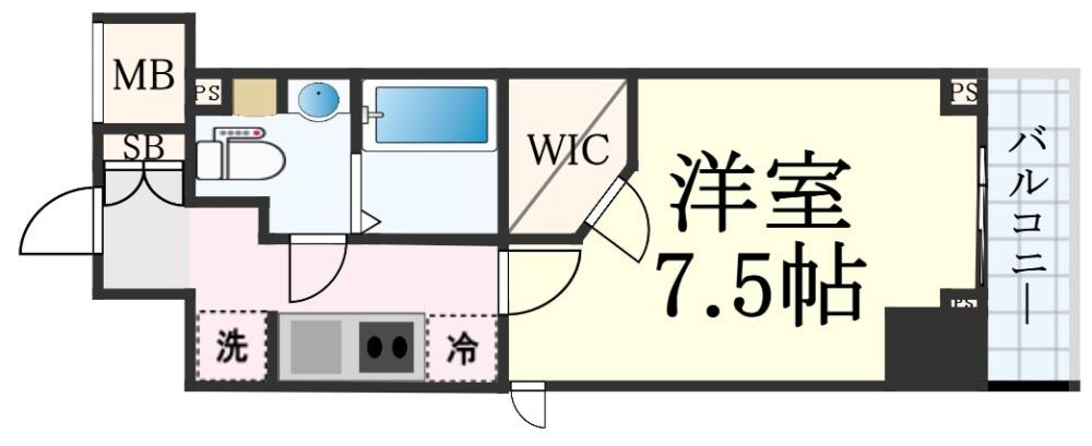 レジディア笹塚Ⅱの物件間取画像