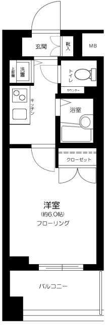 メインステージ麻布十番Ⅱの物件間取画像