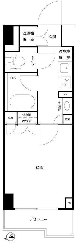 ルーブル仲六郷壱番館の物件間取画像