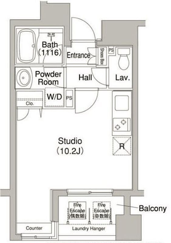 コンフォリア銀座EASTの物件間取画像