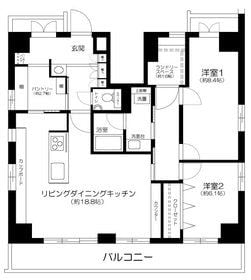 ローレルプラザ田町の物件間取画像