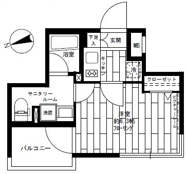 ステージグランデ東池袋駅前の物件間取画像