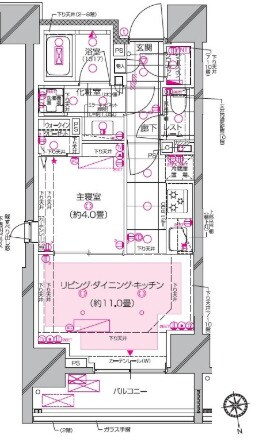 ピアース南麻布の物件間取画像