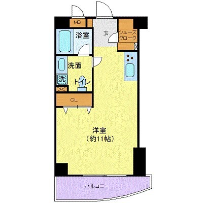 シンシア千駄木の物件間取画像