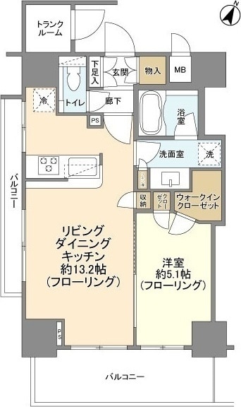 レフィール神保町の物件間取画像