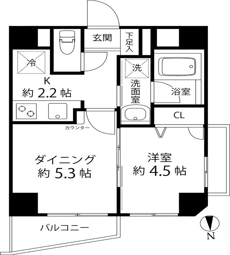 DuoStage白金高輪（デュオステージ白金高輪）の物件間取画像