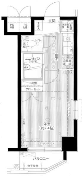 メインステージ秋葉原駅前の物件間取画像