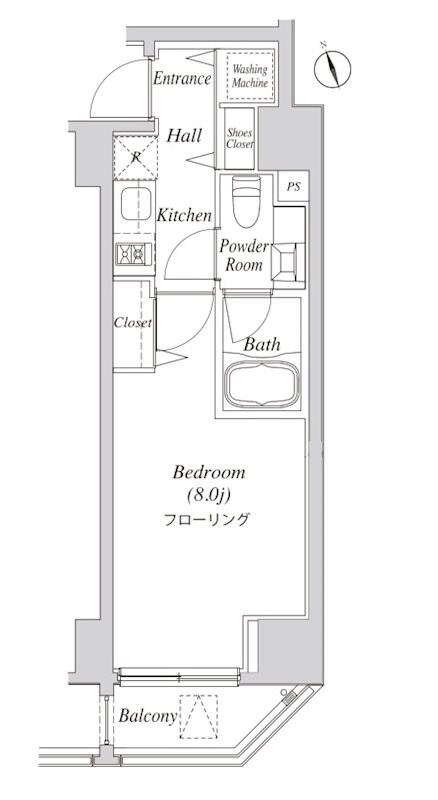 カーサスプレンディッド虎ノ門の物件間取画像