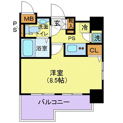 ガリシア九段下ライズの物件間取画像