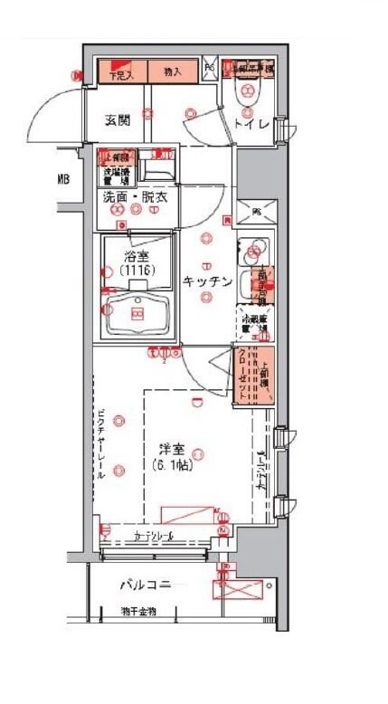 ハーモニーレジデンス日本橋イーストの物件間取画像