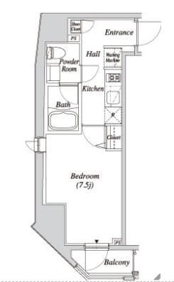 クレセント虎ノ門新橋の物件間取画像