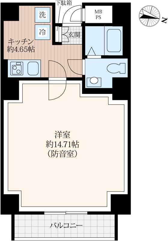 日本橋GRITの物件間取画像