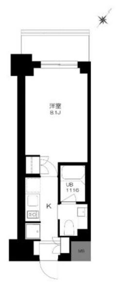 プライマル勝どきの物件間取画像
