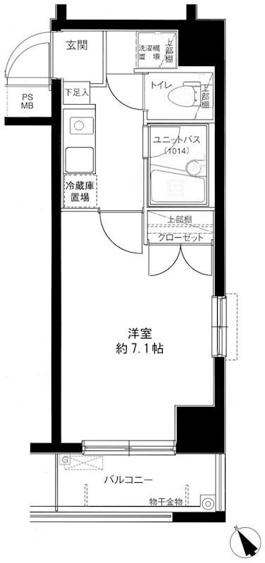 メインステージ秋葉原駅前の物件間取画像