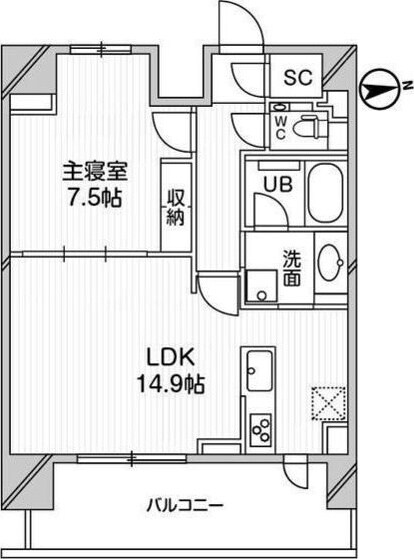 Ｍ白金台の物件間取画像