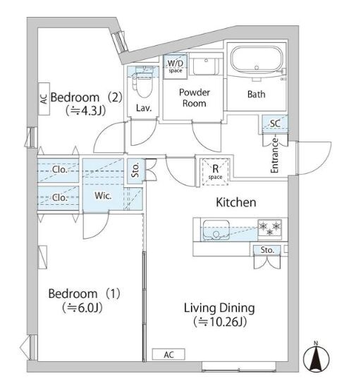 LAPiS武蔵小山の物件間取画像