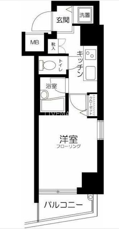 クレアシオン六本木の物件間取画像