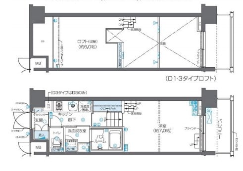 ZOOM芝浦の物件間取画像