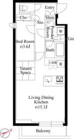 ラヴィエール千駄ヶ谷プレミアムレジデンスの物件間取画像