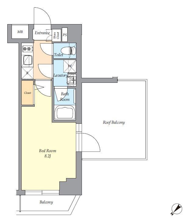 ＡＩＦＬＡＴ渋谷西原の物件間取画像