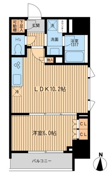 HF上野入谷レジデンスの物件間取画像
