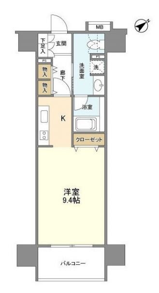 五反田駅 徒歩6分 14階の物件間取画像