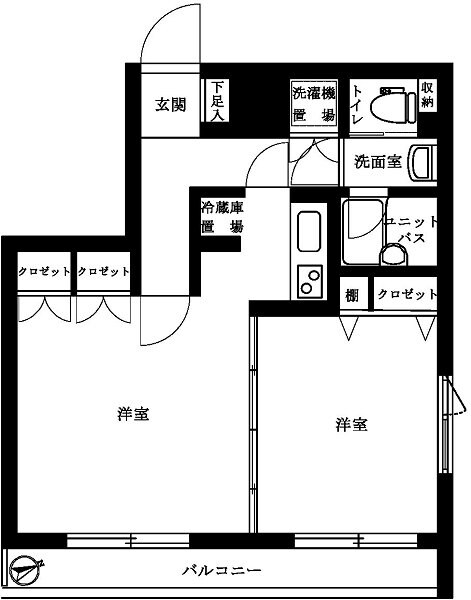 ルーブル世田谷弐番館の物件間取画像