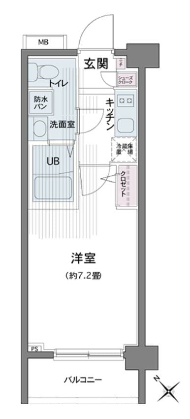 都立大学駅 徒歩12分 5階の物件間取画像