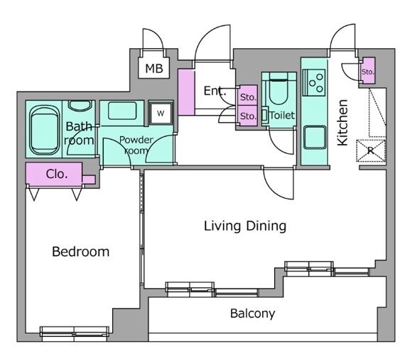 リテラス学芸大学の物件間取画像