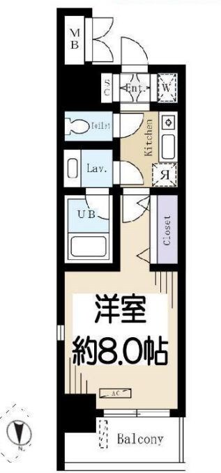 ドゥーエ蔵前の物件間取画像