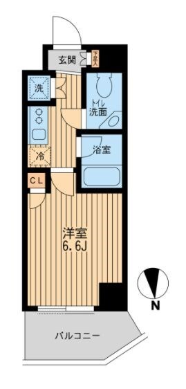 スペーシア池尻大橋の物件間取画像