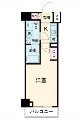 中板橋駅 徒歩8分 9階の物件間取画像