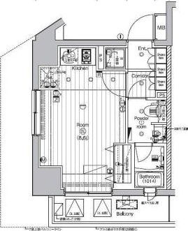 PREMIUMCUBE代々木上原の物件間取画像