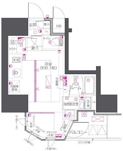 中目黒駅 徒歩12分 5階の物件間取画像