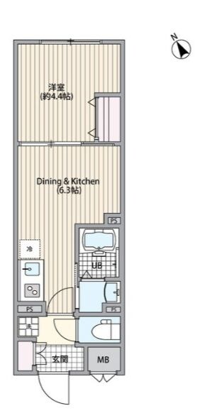 エルファーロ三軒茶屋Ⅵの物件間取画像