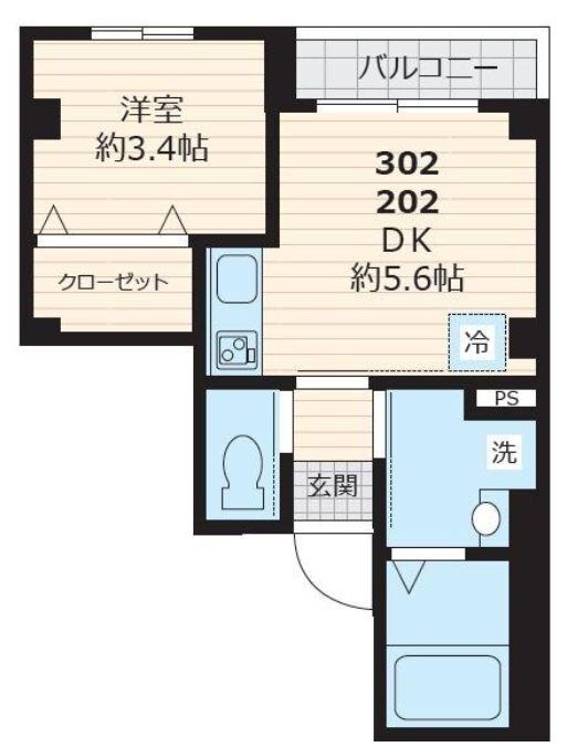 大崎駅 徒歩10分 3階の物件間取画像