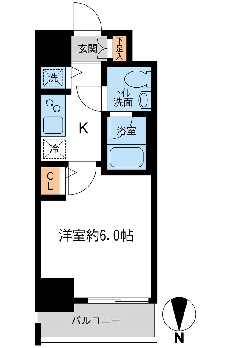 西大島駅 徒歩6分 2階の物件間取画像